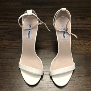 Steve Madden leather snakeskin strapy heels size 9